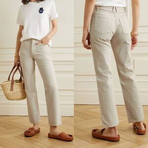 SLVRLAKE + NET SUSTAIN London high-rise straight-leg organic jeans, Cruise 27 $2
